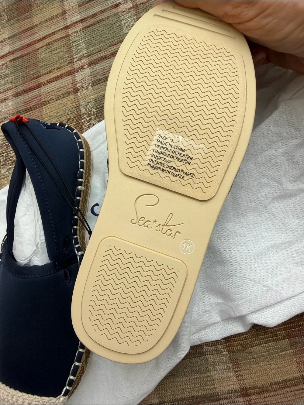 Sea La Vie Kids Navy Moccasin Espadrilles